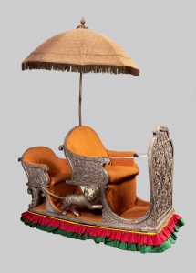Howdah with Chattr (Elephant Seat with Parasol), early 19th century.